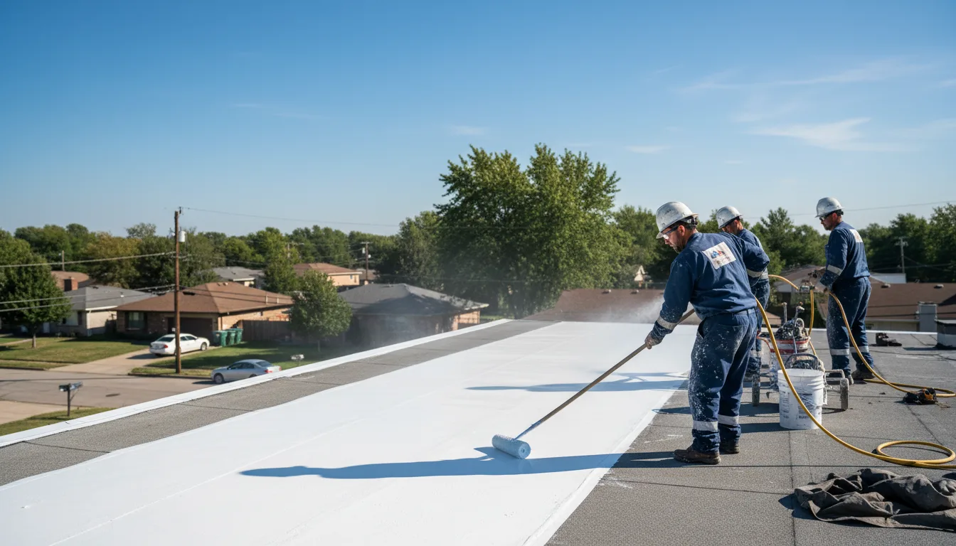 Commercial roof coating in Oakland, MI near me